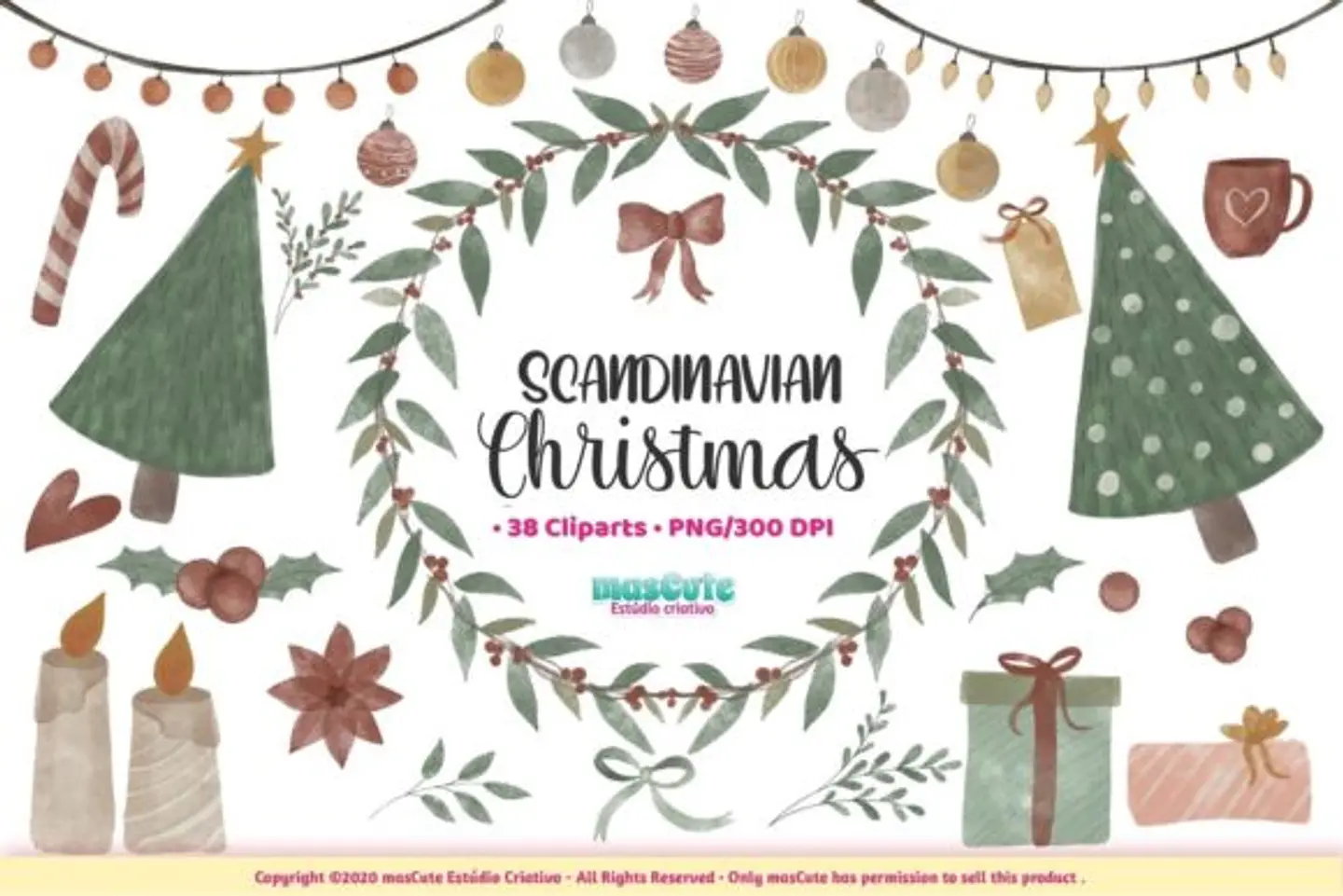 Kit Digital Scandinavian-Chistmas-Cliparts-Graphics Natal 20 1