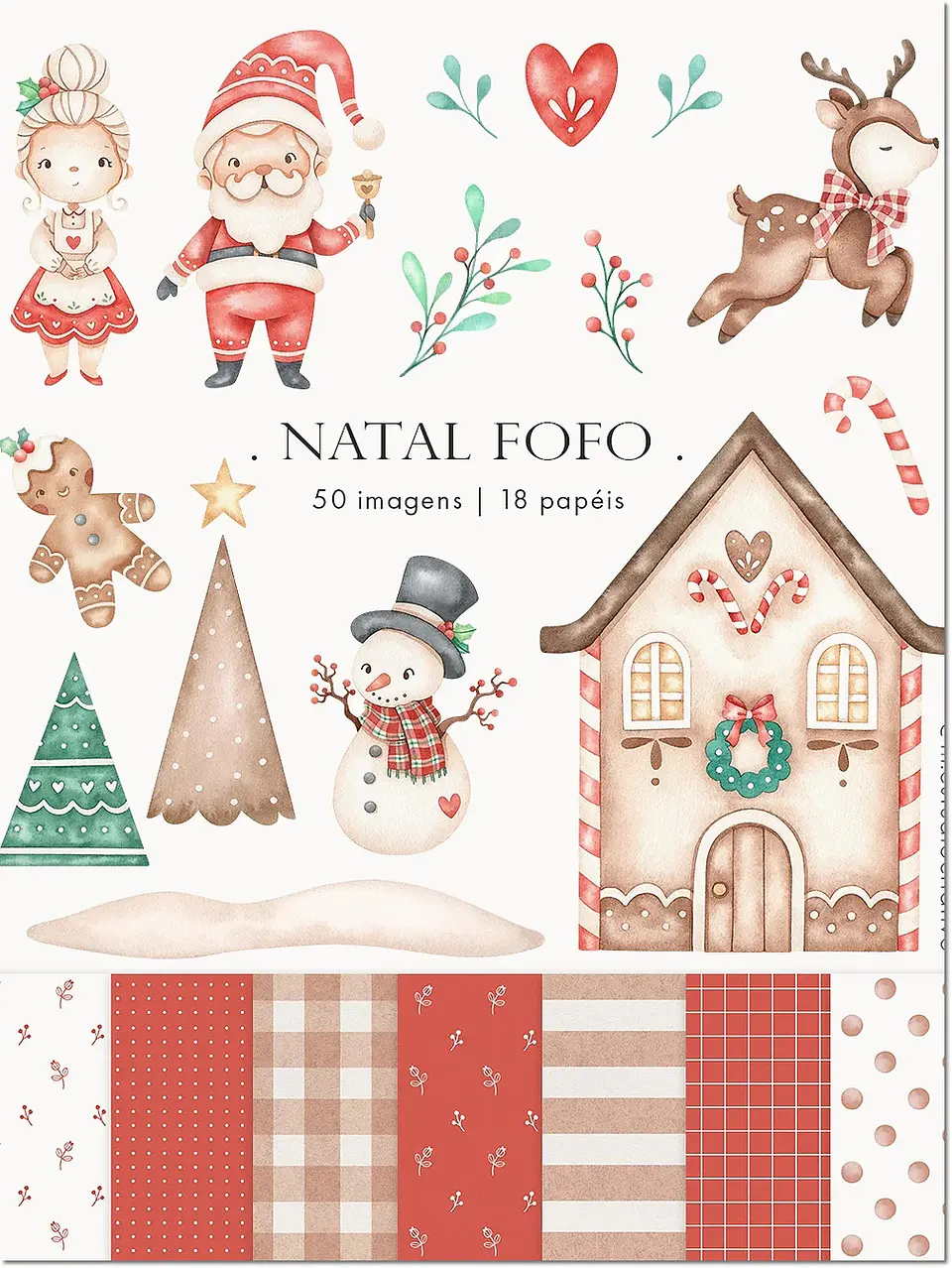 Kit Digital Fofo Natal 16 1