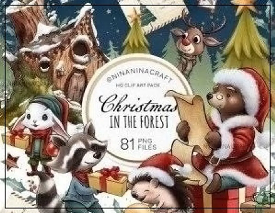 Kit Digital Christmas in Florest Natal 11 1