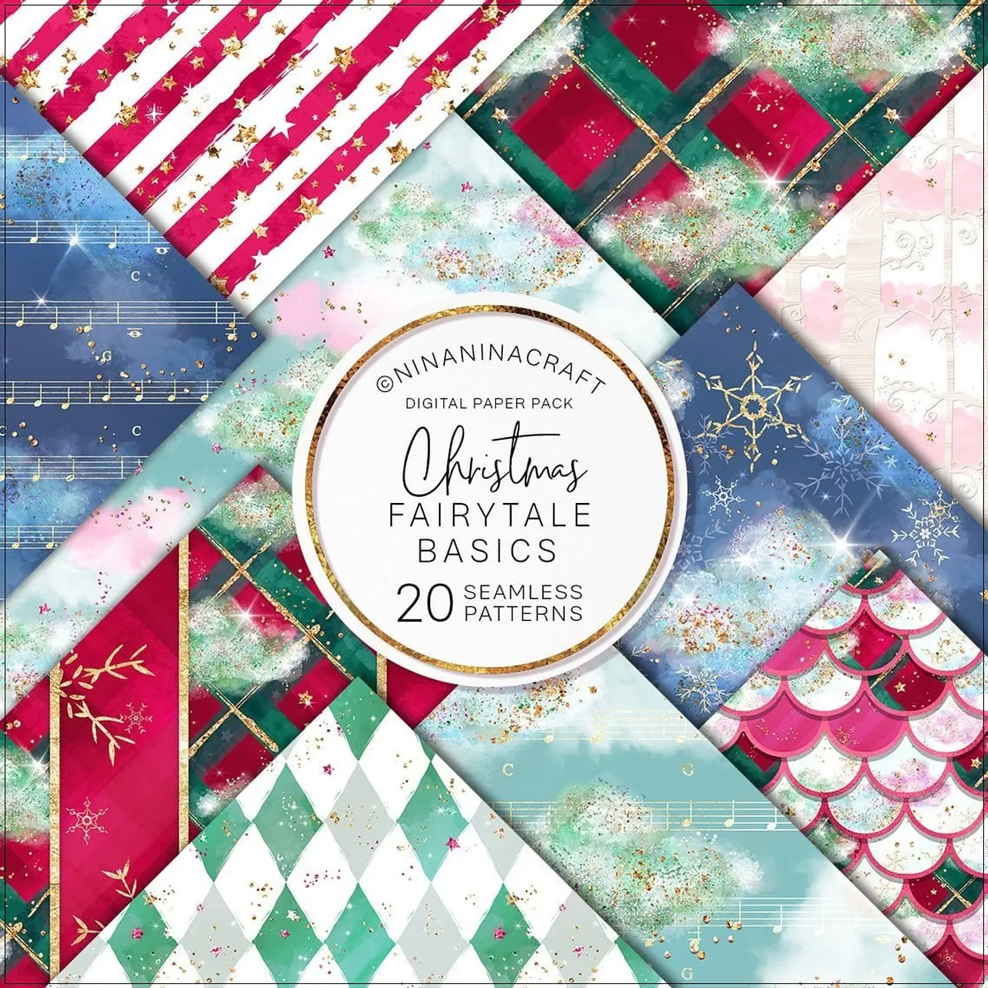 Kit Digital Christmas Fairytale e Basics Natal 4 1