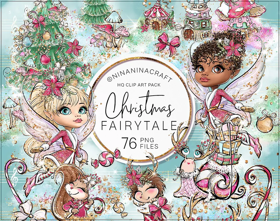 Kit Digital Christmas Fairytale Natal 1 1