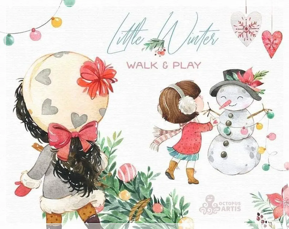 Kit Digital Little Winter Walk e Play Natal 13 1