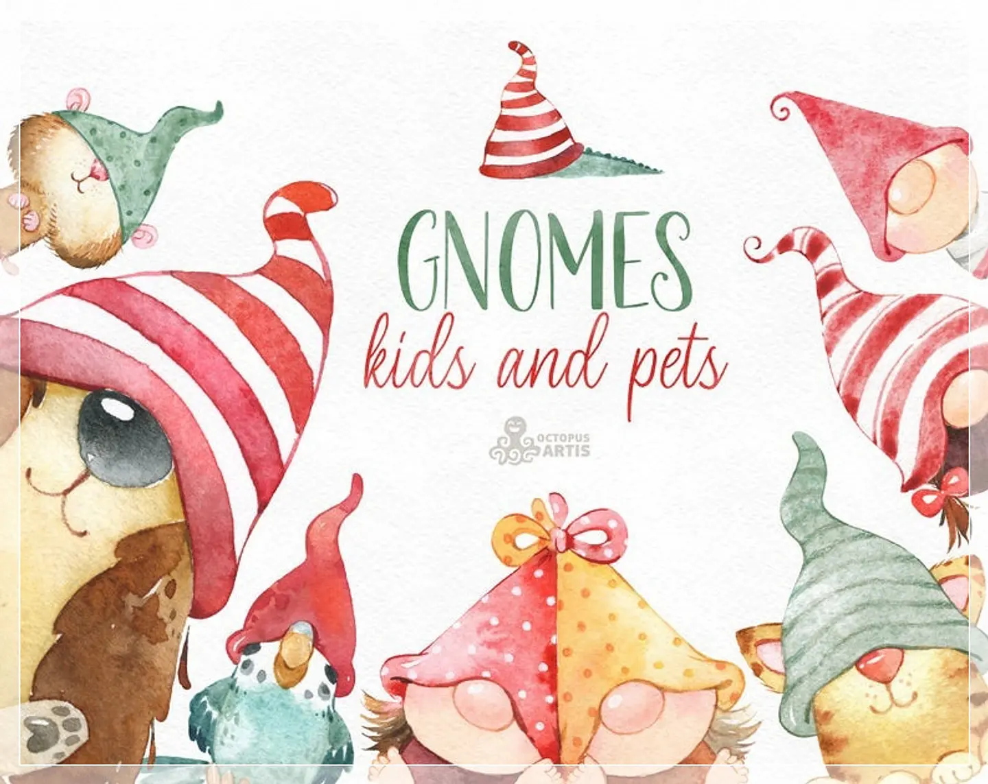 Kit Digital Gnomes Kids and Pets Natal 10 1