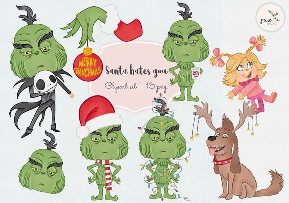 Kit Digital Grinch Natal 1 1