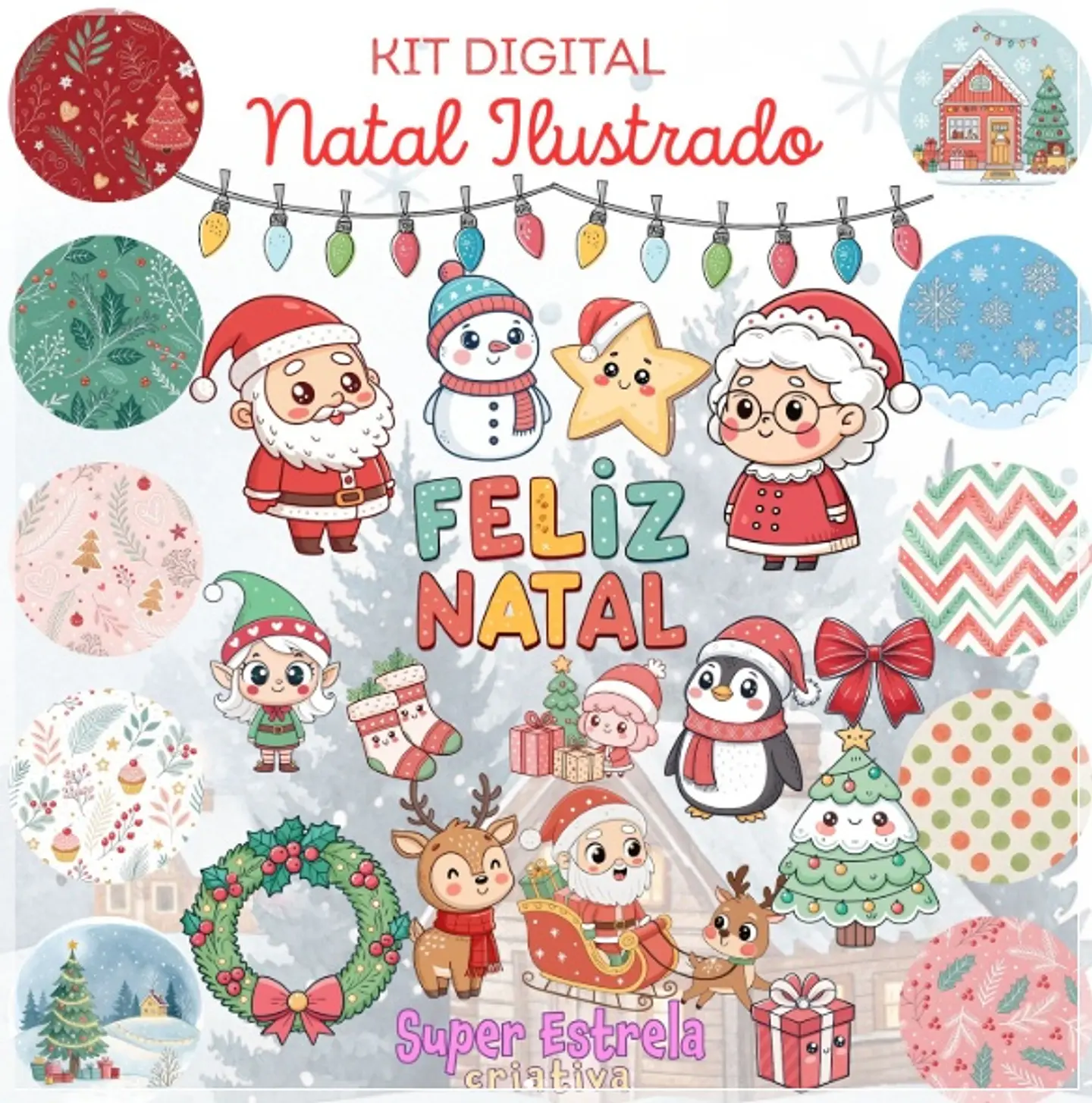 Kit Digital Ilustrado Natal 2 1
