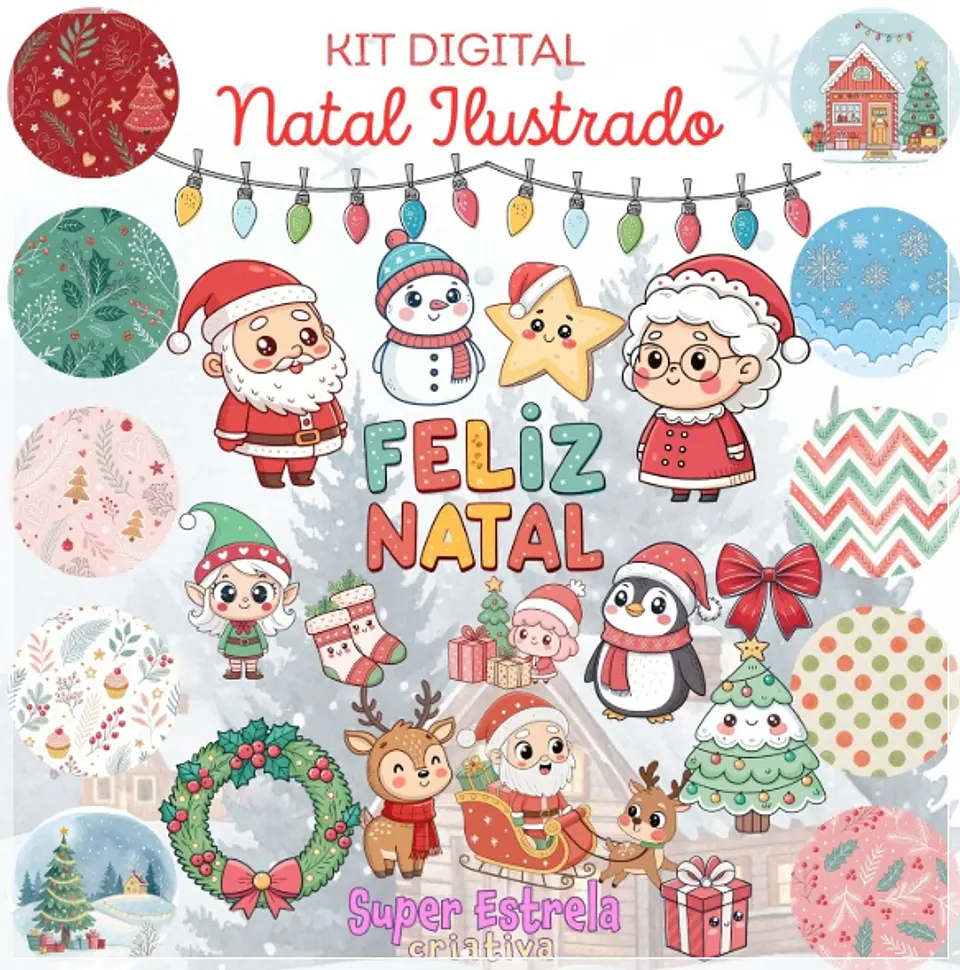 Kit Digital Ilustrado Natal 2 1