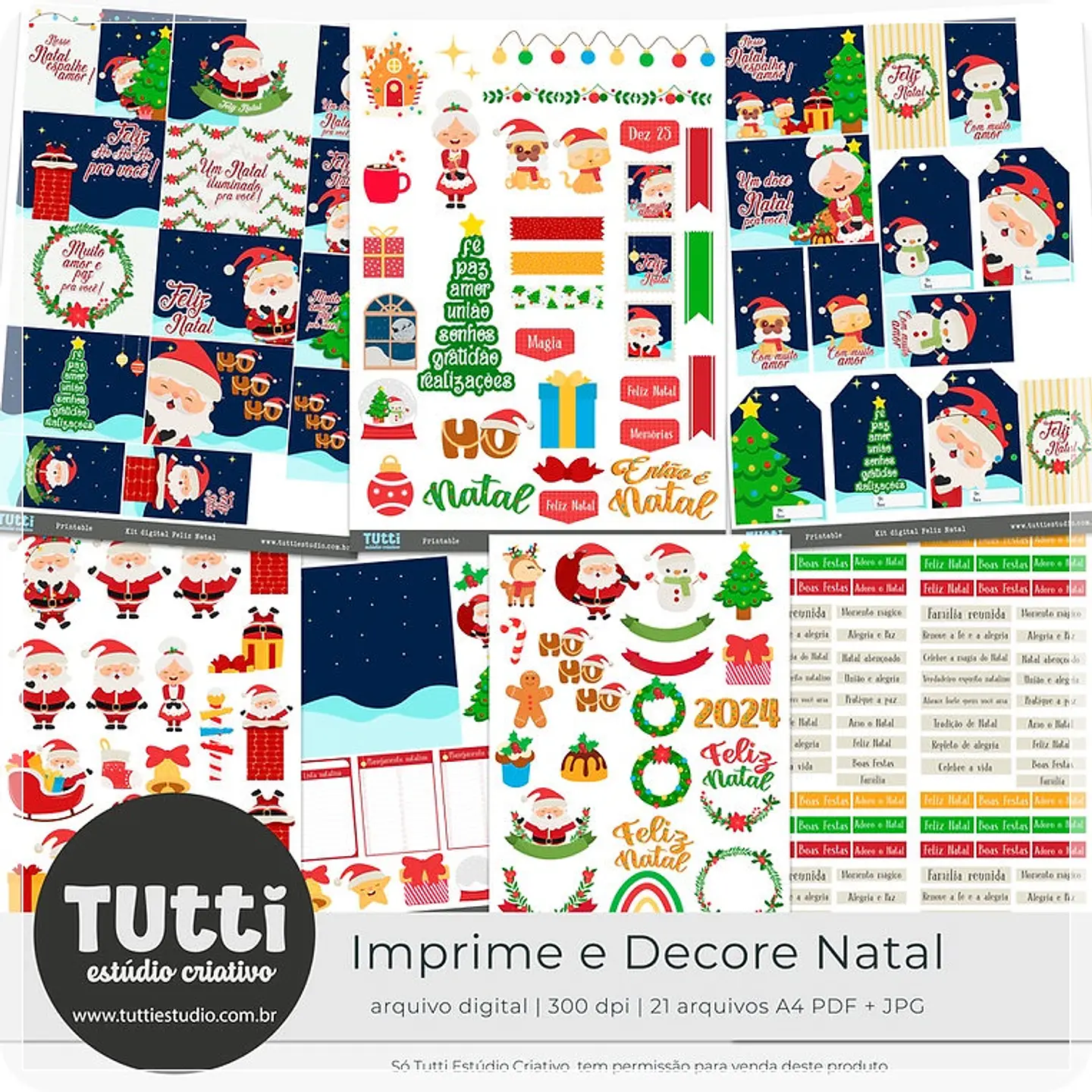 Kit Digital Imprima e Decore Natal 4 1