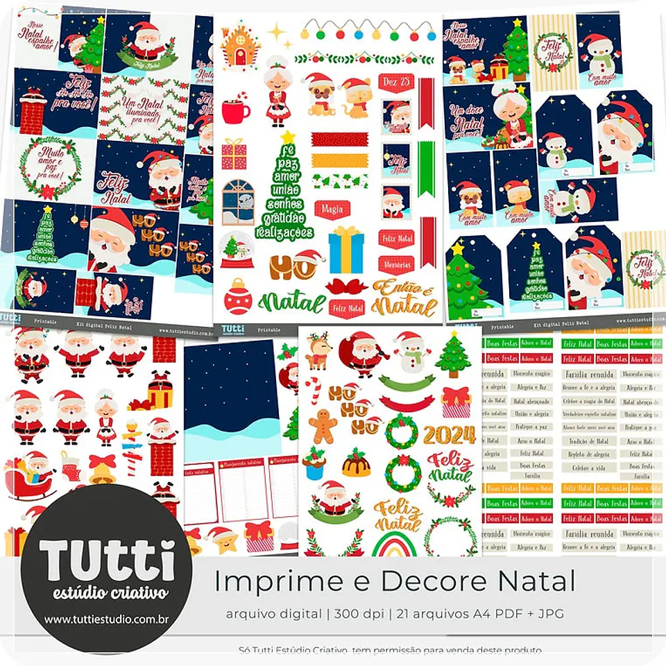 Kit Digital Imprima e Decore Natal 4 1