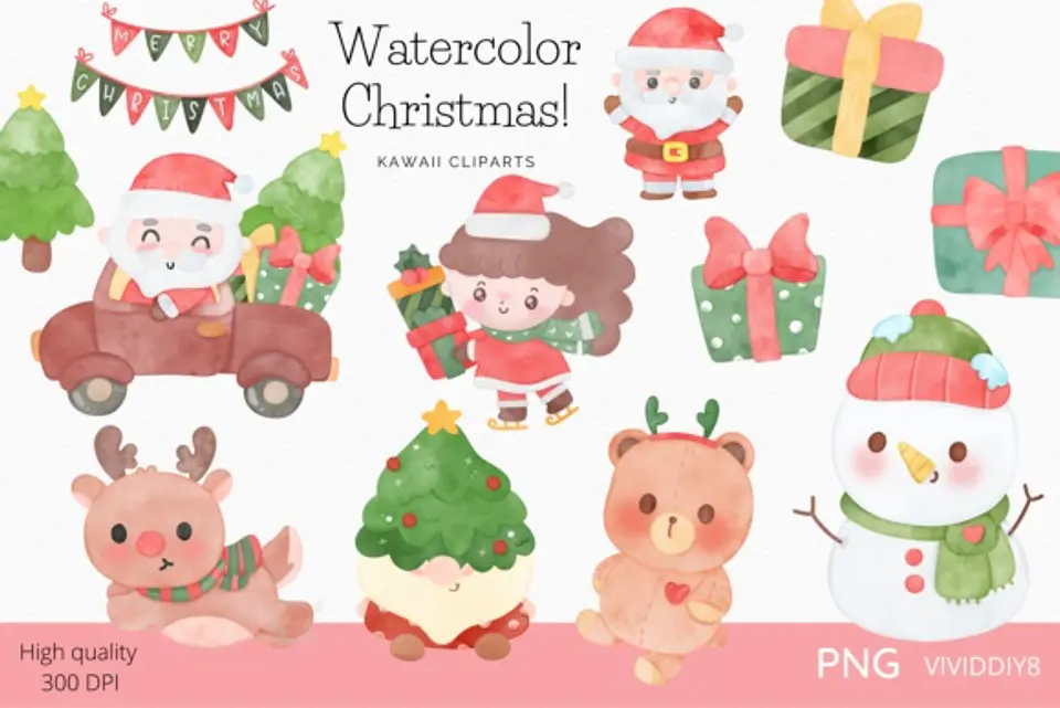 Kit Digital Pack Natalino Cute Natal 1 1