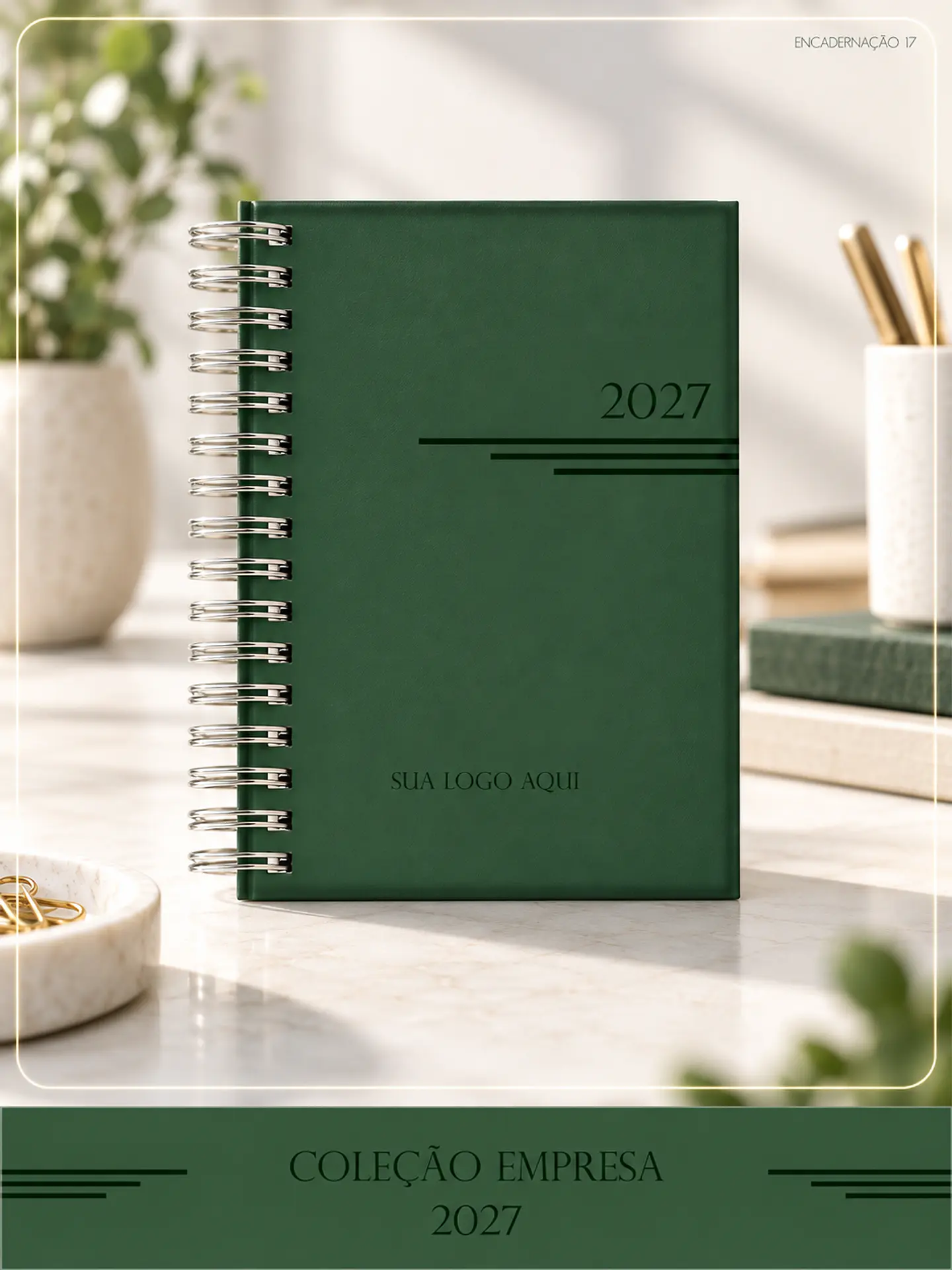 Encadernação - Agenda Empresa Verde 1