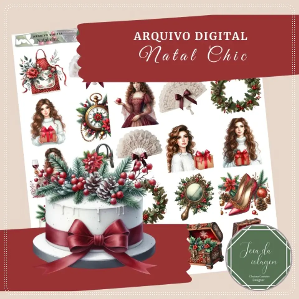 Kit Digital Chic Natal 1 1