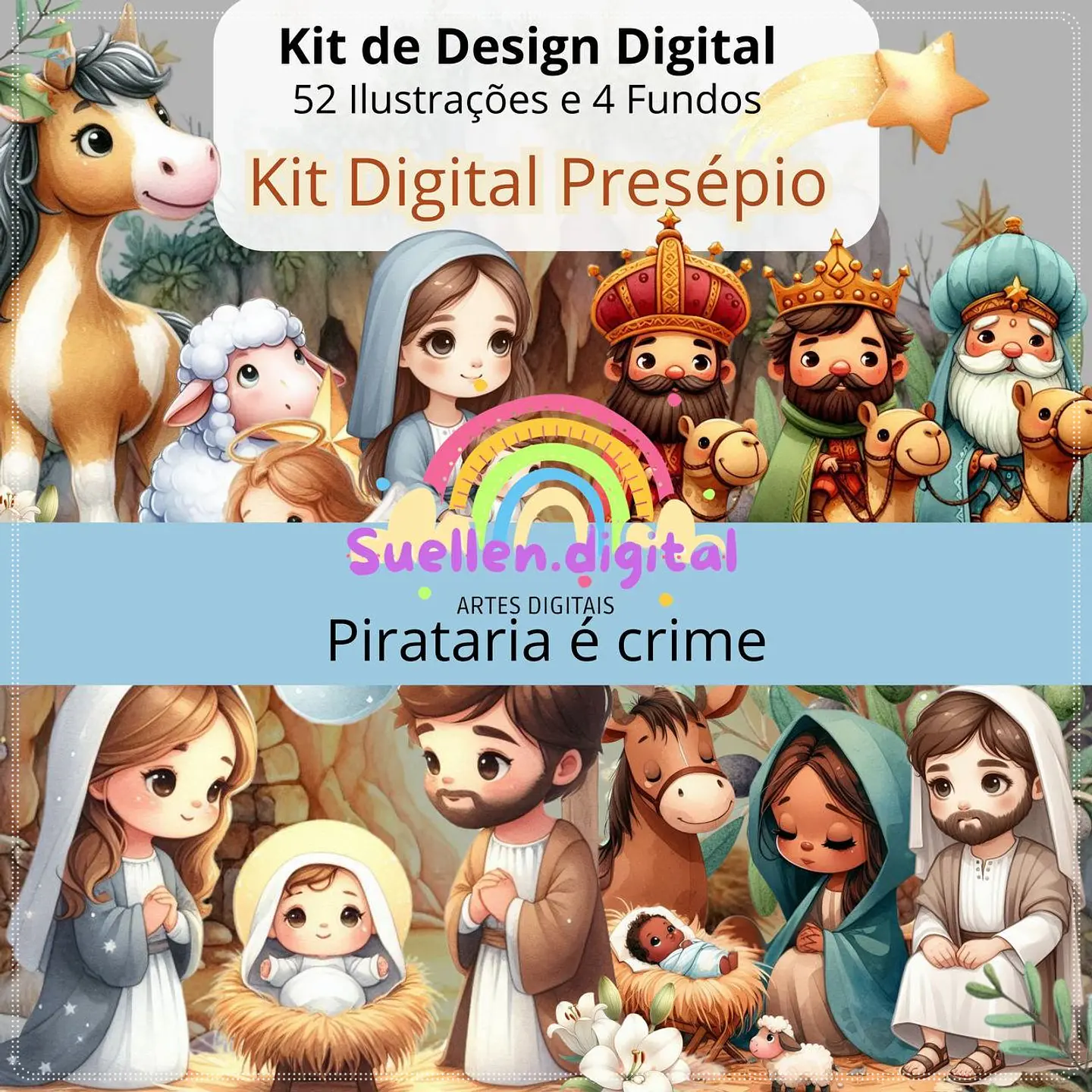 Kit Digital Presépio Natal 3 1