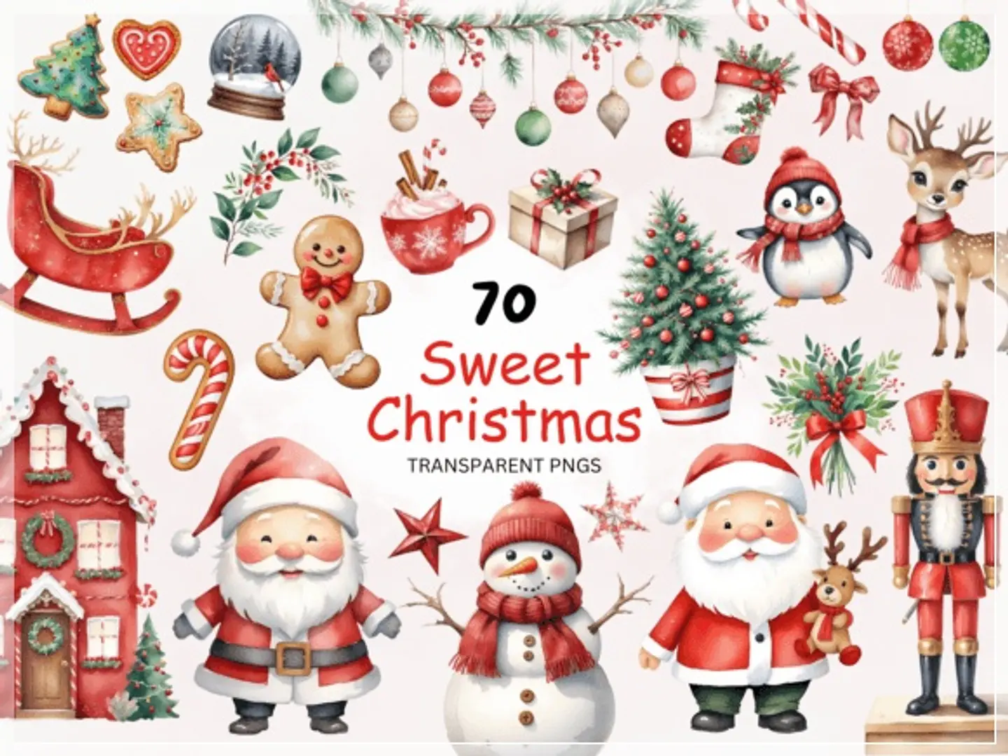Kit Digital Sweet Christmas Clipart Natal 64 1