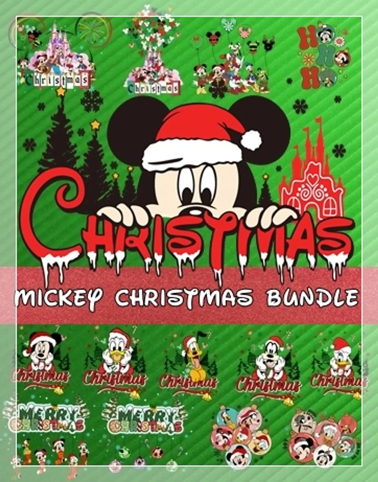Kit Digital Mickey Christmas Cundle Natal 54 1