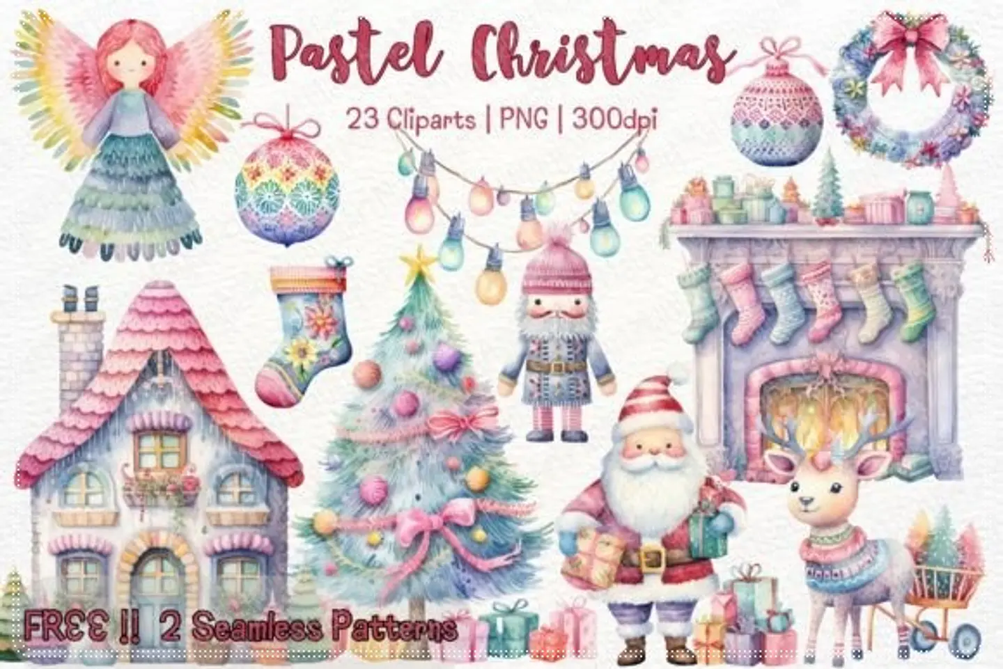Kit Digital Cute Pastel Natal 44 1