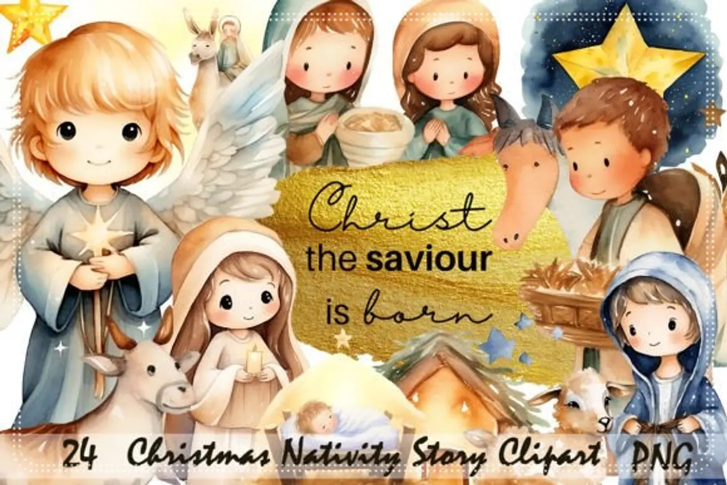 Kit Digital Christmas Nativity Natal 37 1