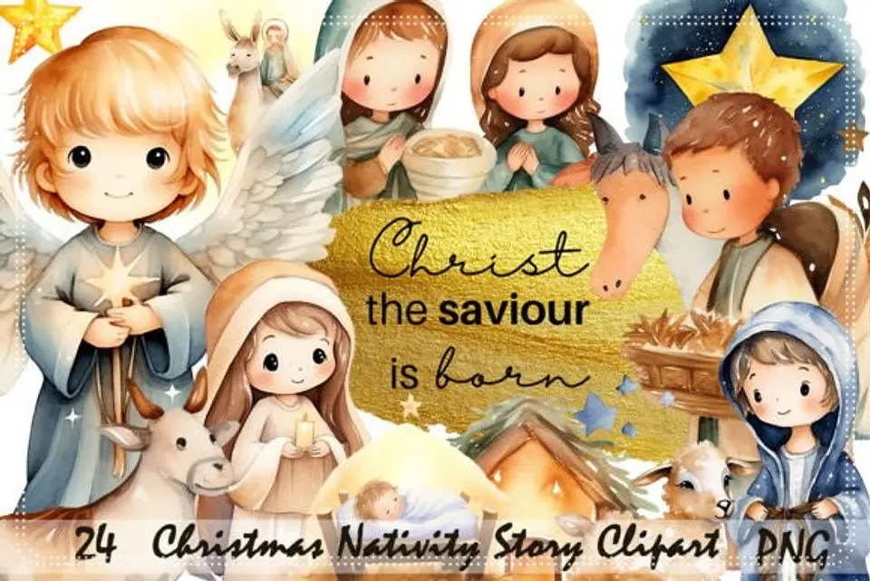 Kit Digital Christmas Nativity Natal 37 1