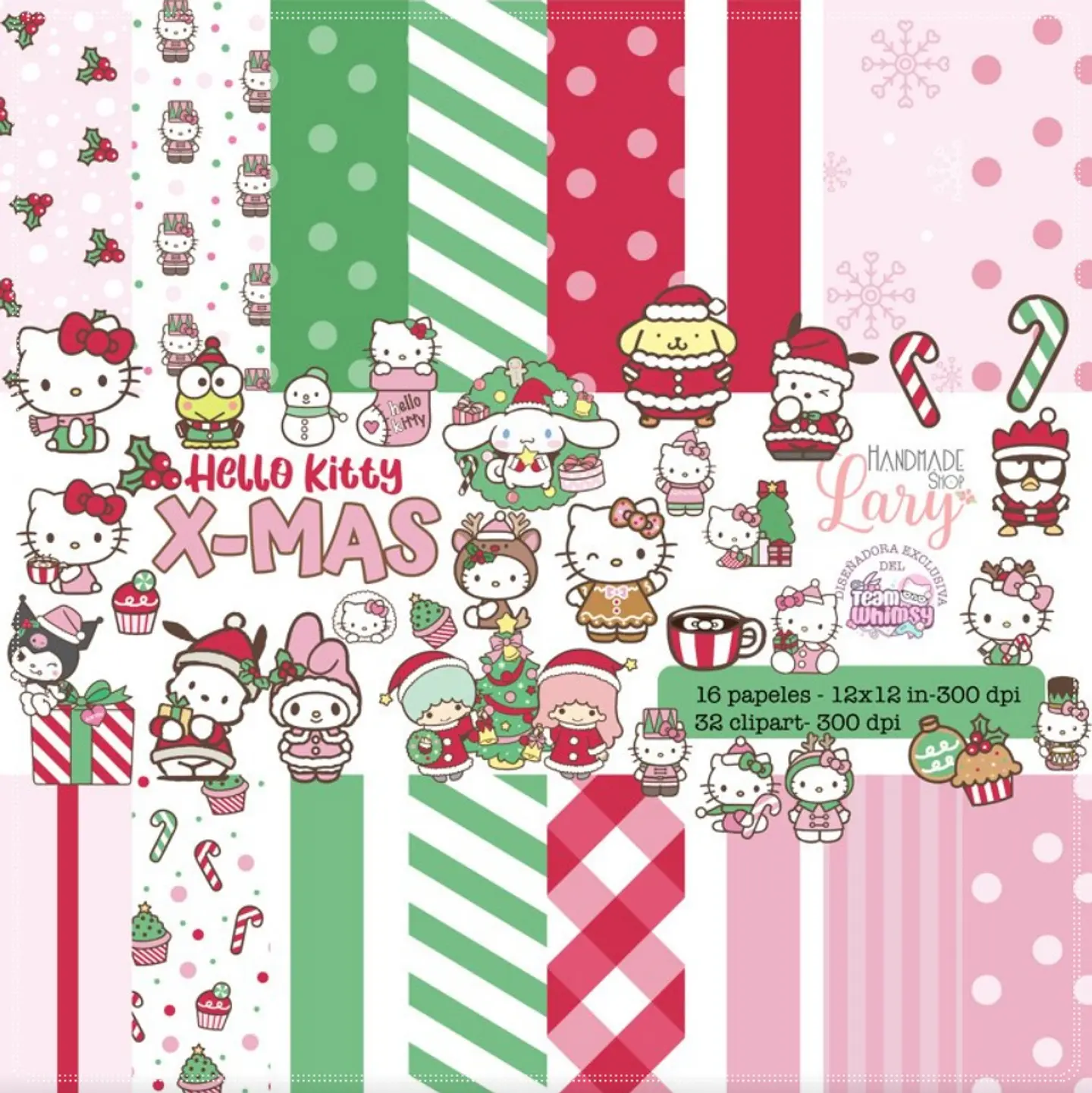 Kit Digital Kitty Navidad Natal 35 1