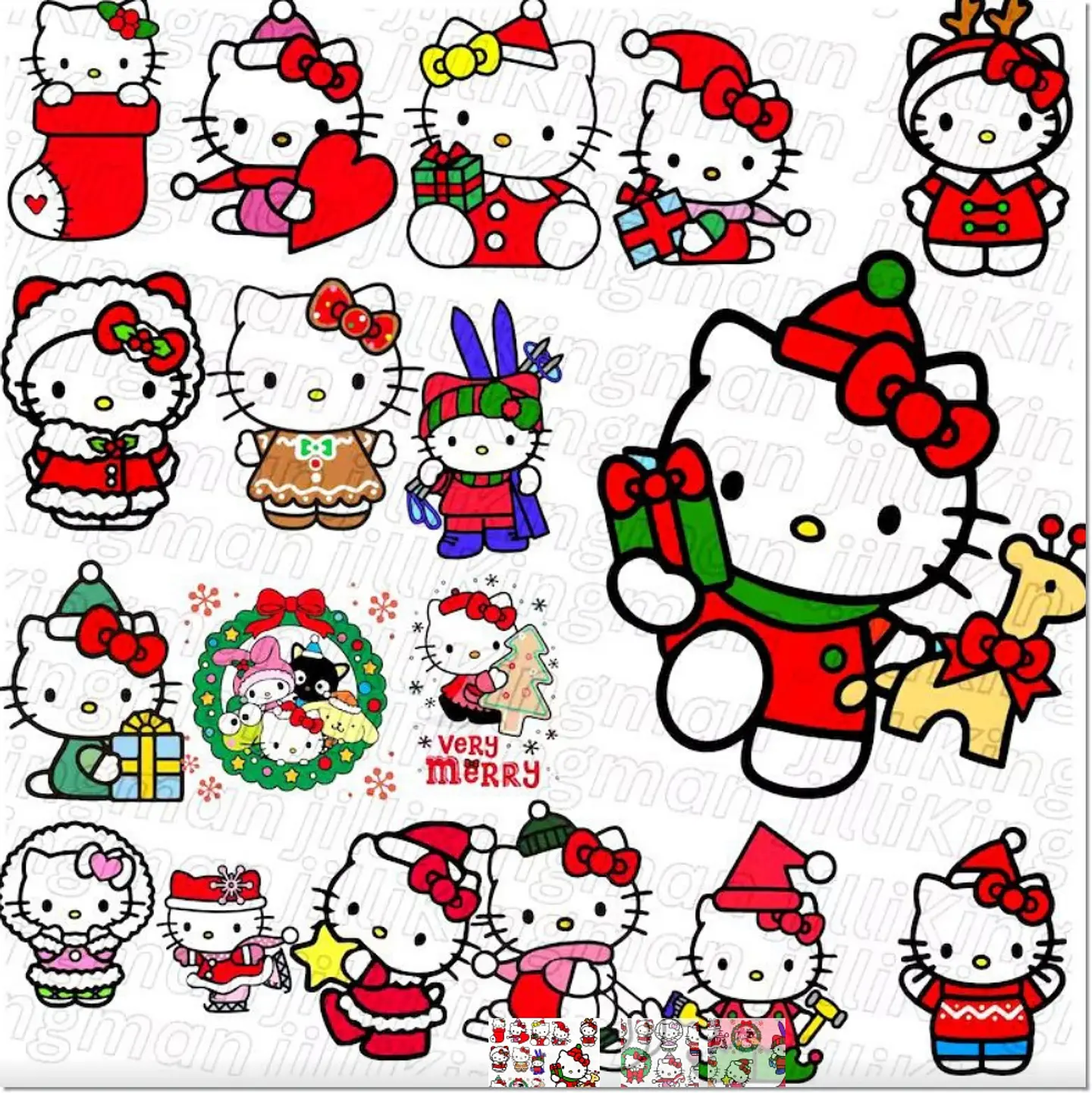 Kit Digital Christmas Hello Kitty Natal 33 1