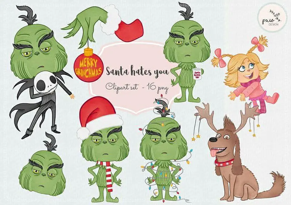 Kit Digital The Grinch Stole Christmas Natal 31 1