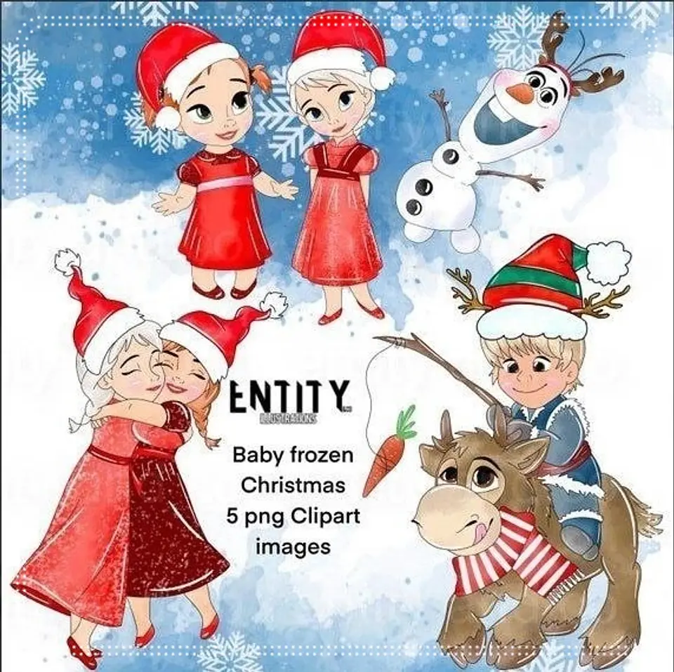Kit Digital Baby Fozen Christmas Natal 13 1