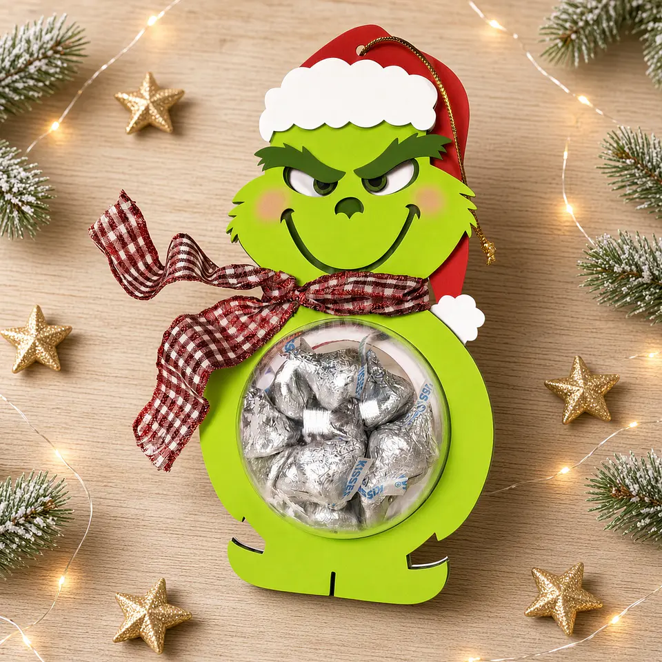 Arquivo de Corte Grinch Blister Natalino Natal 34 1