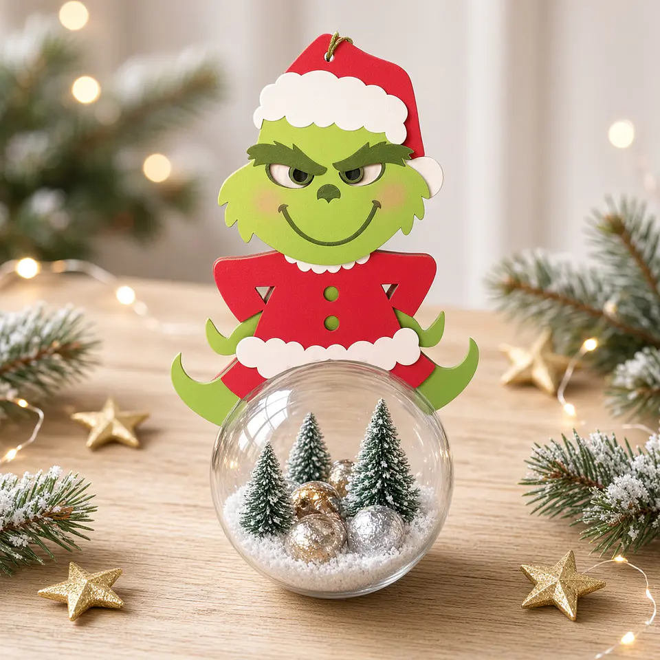 Arquivo de Corte Esfera Grinch Xmas Natal 31 1