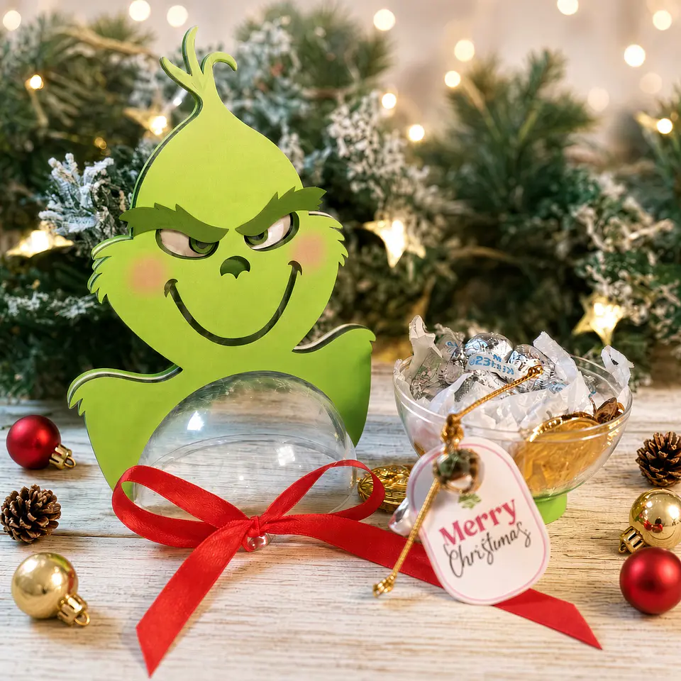 Arquivo de Corte Esferas Grinch Natal 26 1