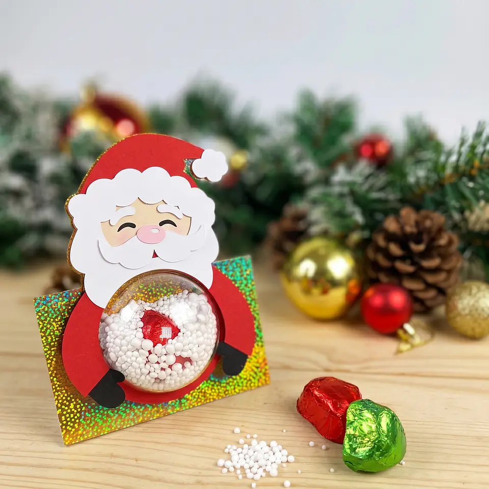 Arquivo de Corte Card Blister Papai Noel Natalino Natal 11 1