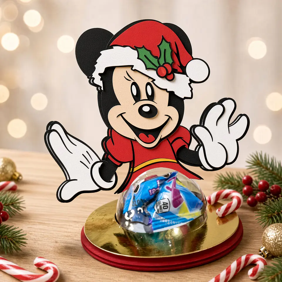 Arquivo de Corte Blister Doces Mickey Natalino Natal 2 1