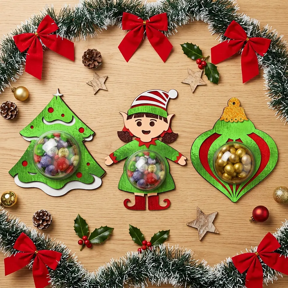 Arquivo de Corte Candy Dome Blister Natal 2 1