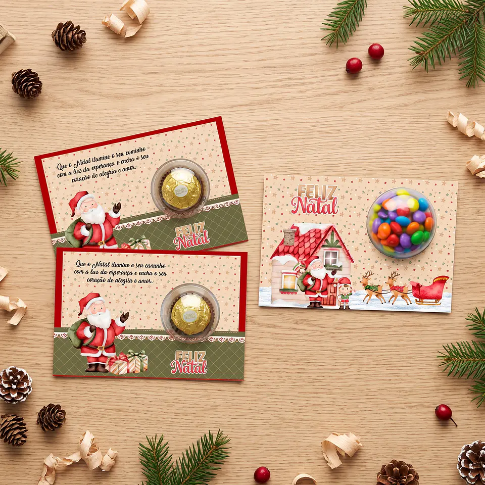 Arquivo de Corte Card Com Blister Natal 1 1
