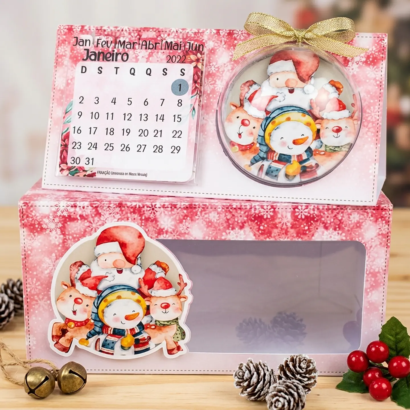 Arquivo de Corte Calendário Pupp Esfera Natal 1 1