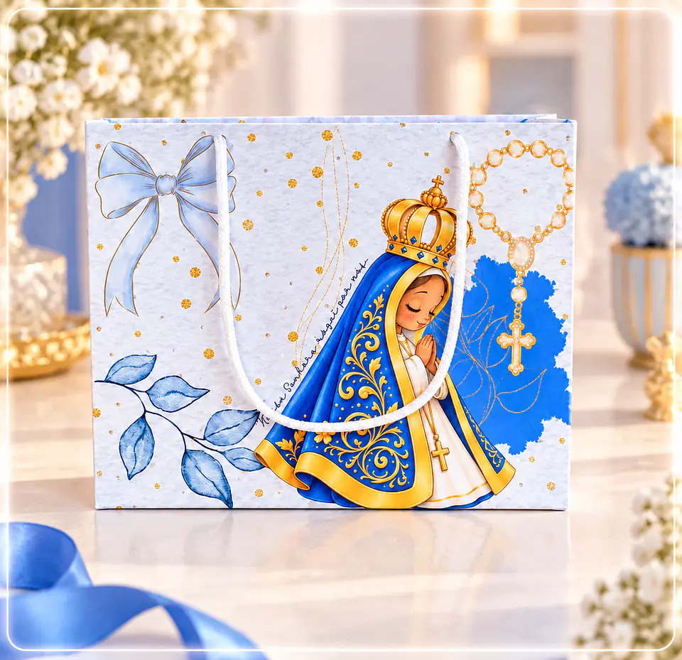 Arquivo de Corte Sacolinha Santinha Nossa Senhora Aparecida 112 1