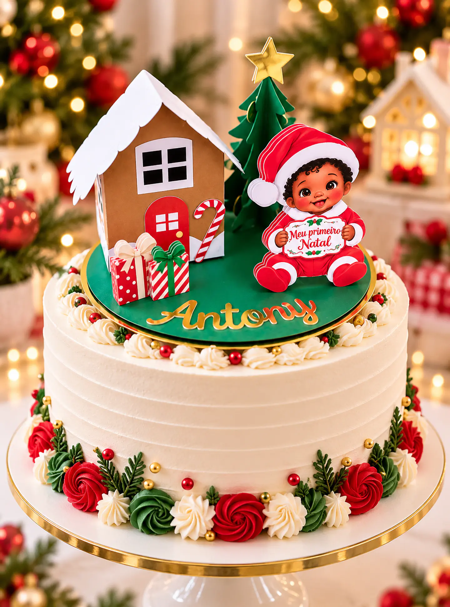 Arquivo de Corte Topo de Bolo Cenário Natal 5 1
