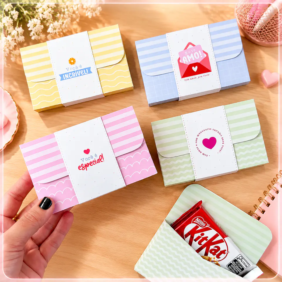 Arquivo de Corte Caixa KitKat Carta Presente 6 1