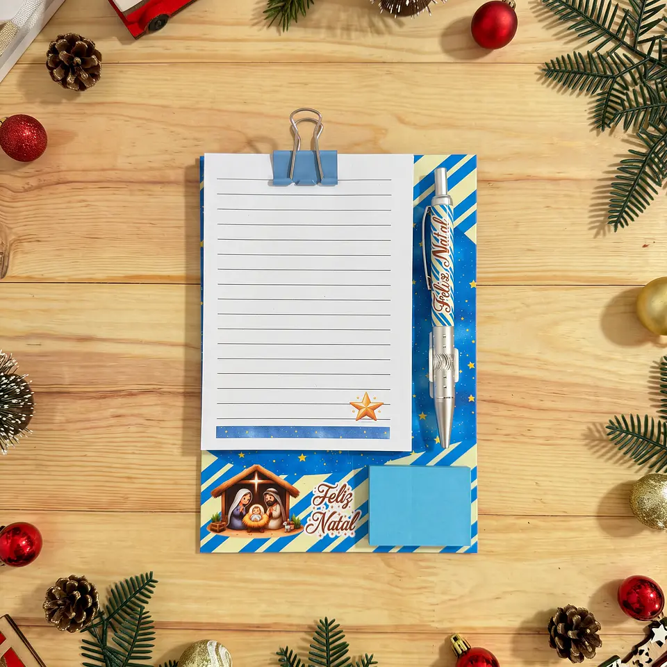 Arquivo de Corte Mini Prancheta Bloquinho Natal 6 1