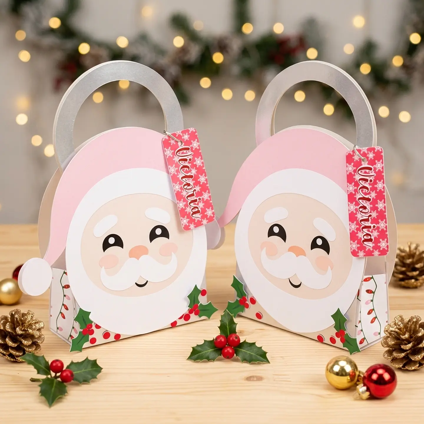 Arquivo de Corte Bolsa Maleta Bolsinha Noel Rosa Natal 1 1
