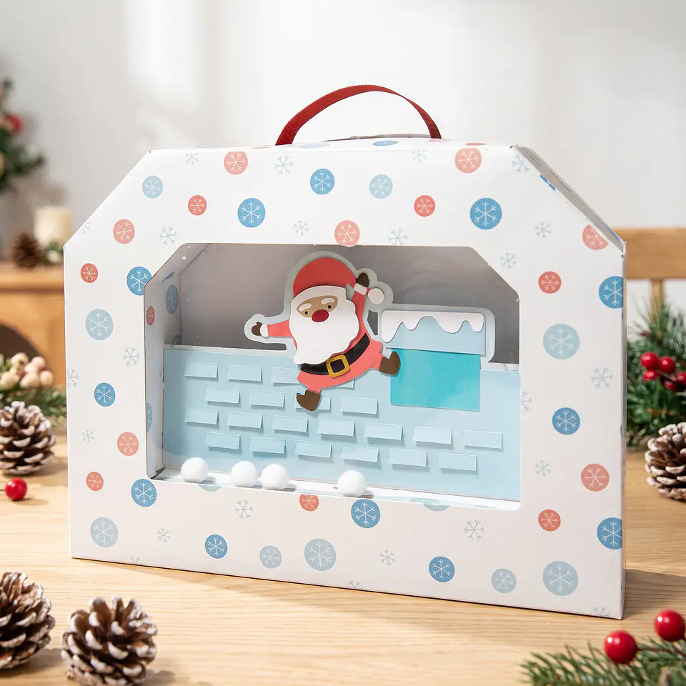 Arquivo de Corte Bolsa Maleta Maletinha Natalina Papai Noel Natal 2 1