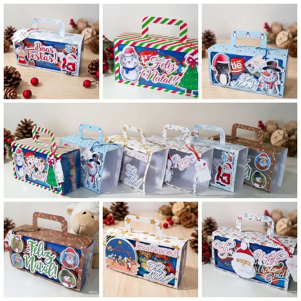 Arquivo de Corte Kit de Maleta Para Caixa de Bombons Natal 1 1