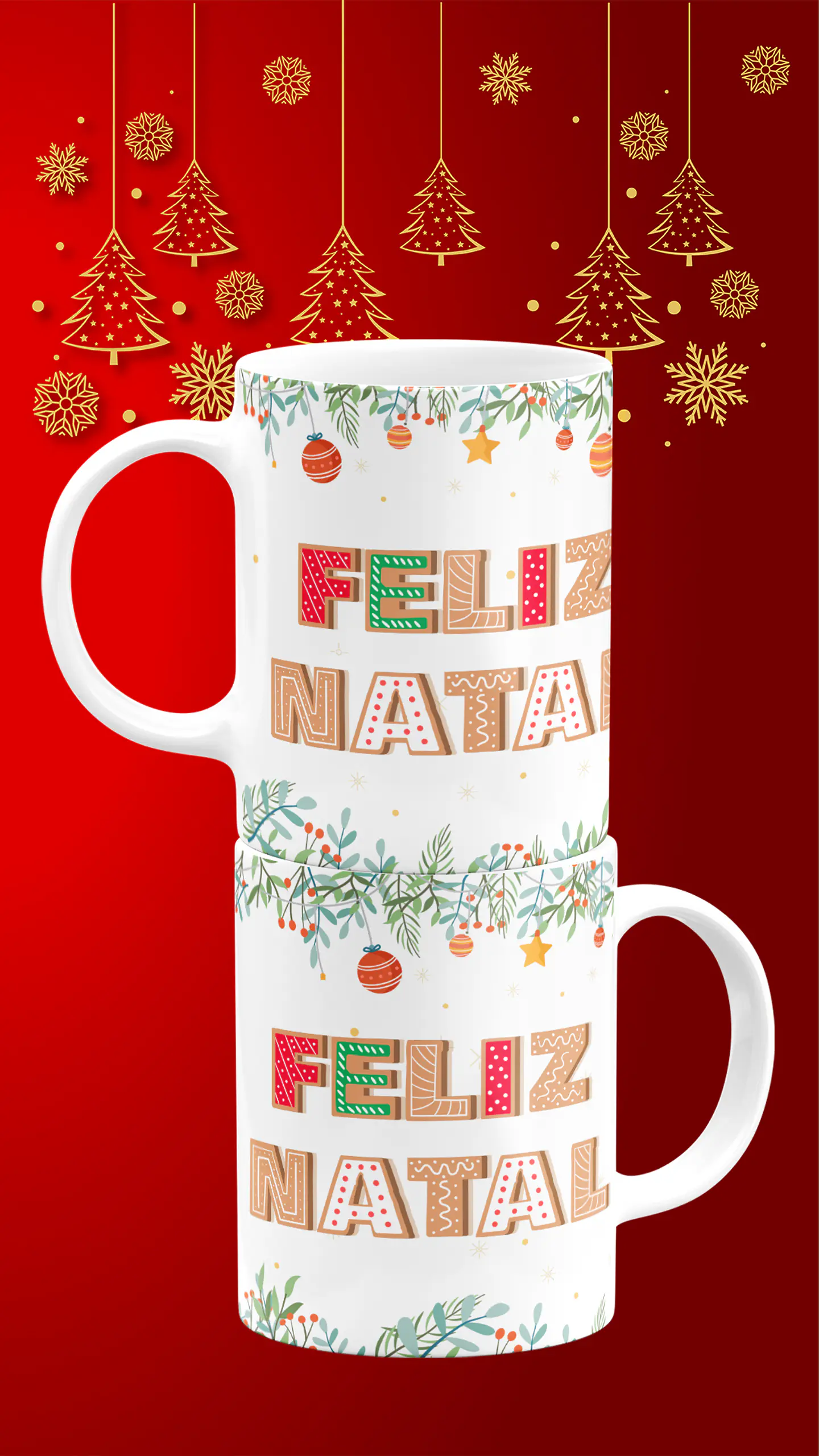 Sublimação - Combo Canecas Natal 3 1