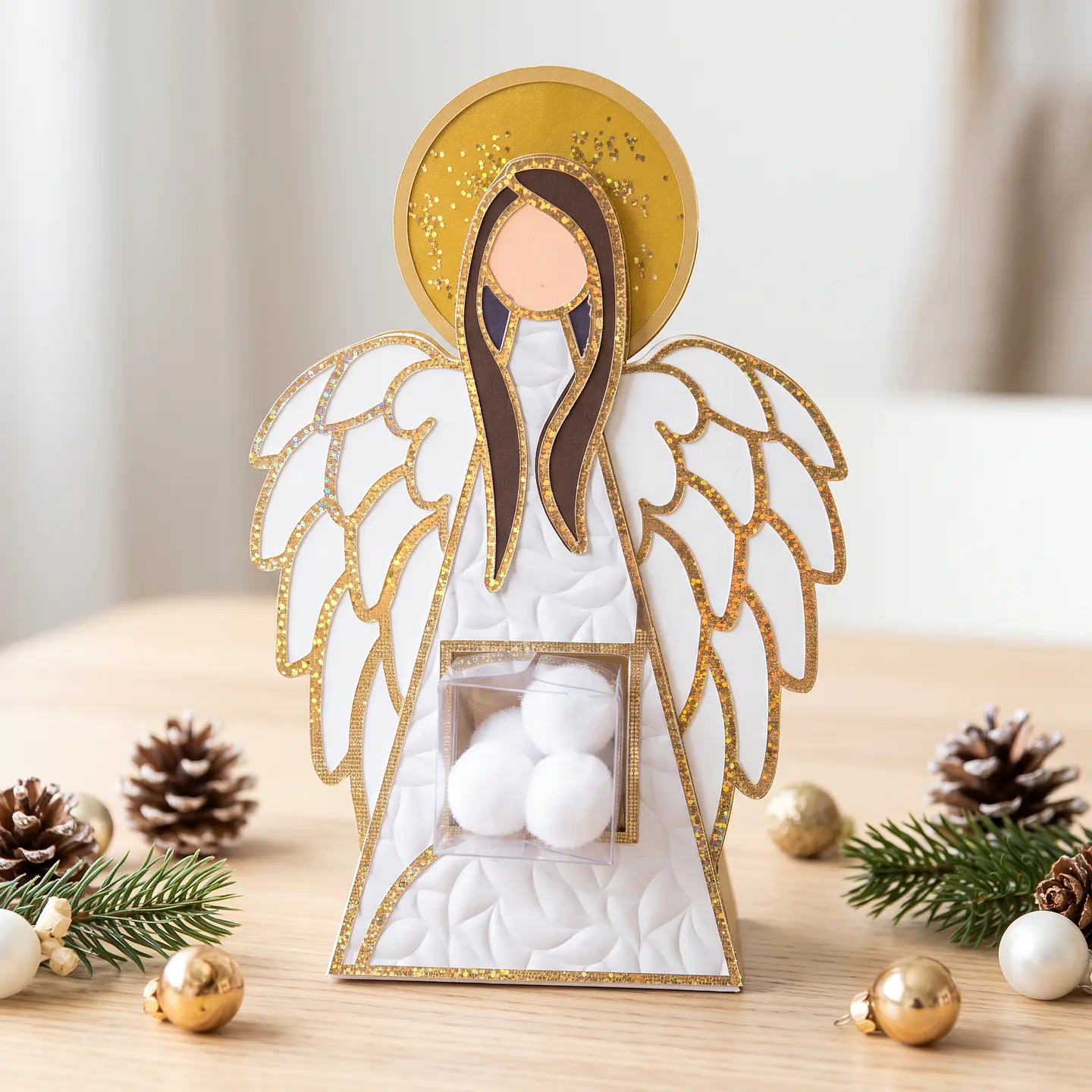 Arquivo de Corte Caixa Multiuso Piramide Anjo Natal 4 1