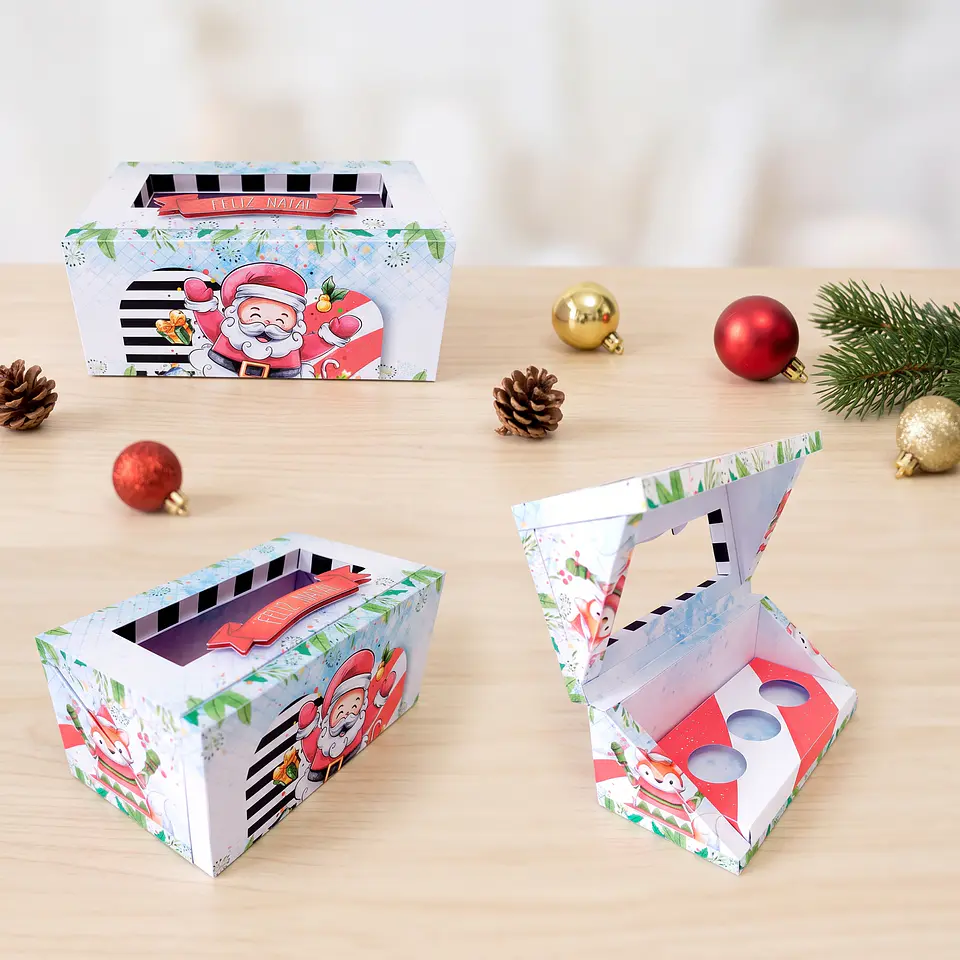 Arquivo de Corte Caixa Multiuso ChristCake Fun Christmas Natal 12 1
