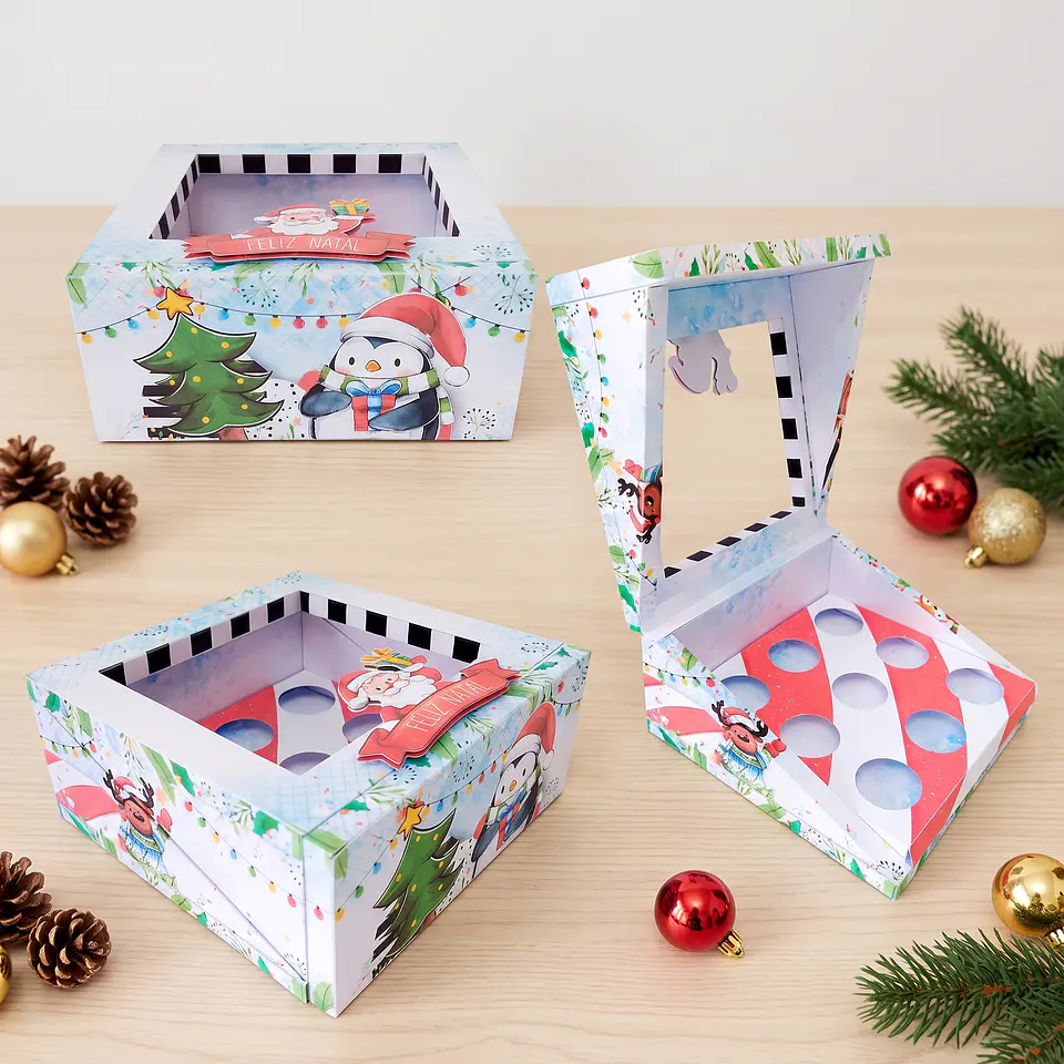 Arquivo de Corte Caixa Multiuso Christcake Fun Christmas Natal 13 1