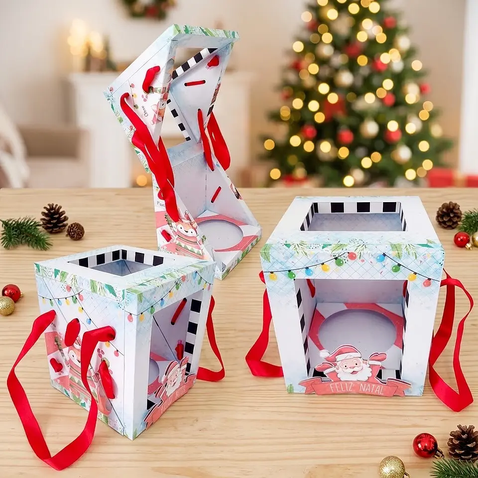 Arquivo de Corte Caixa Multiuso ChristCake Fun Christmas Natal 9 1