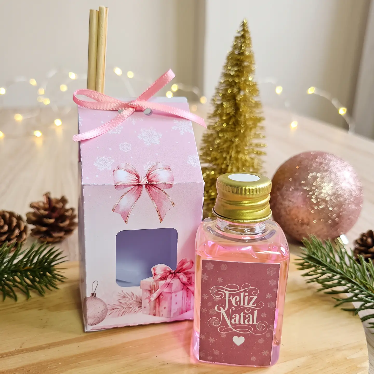Arquivo de Corte Caixa com Visor Aromatizador Natal 1 1