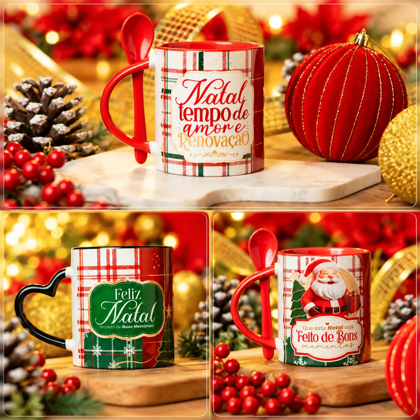 Sublimação - Combo Caneca Natal 1 1