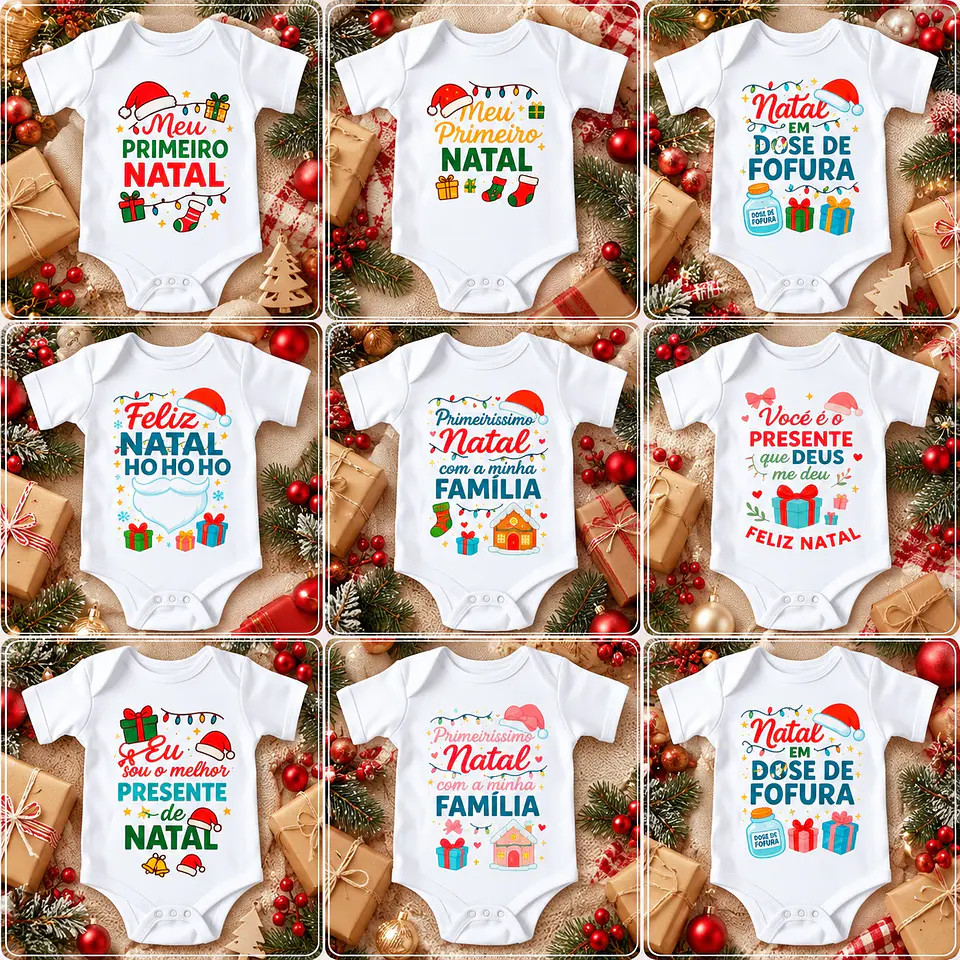 Sublimação - Combo Body Natal 1 1