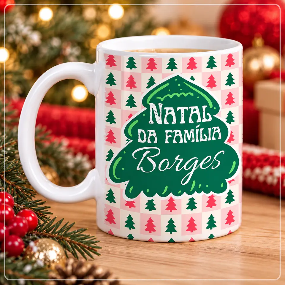 Sublimação - Caneca da Família Natal 12 1