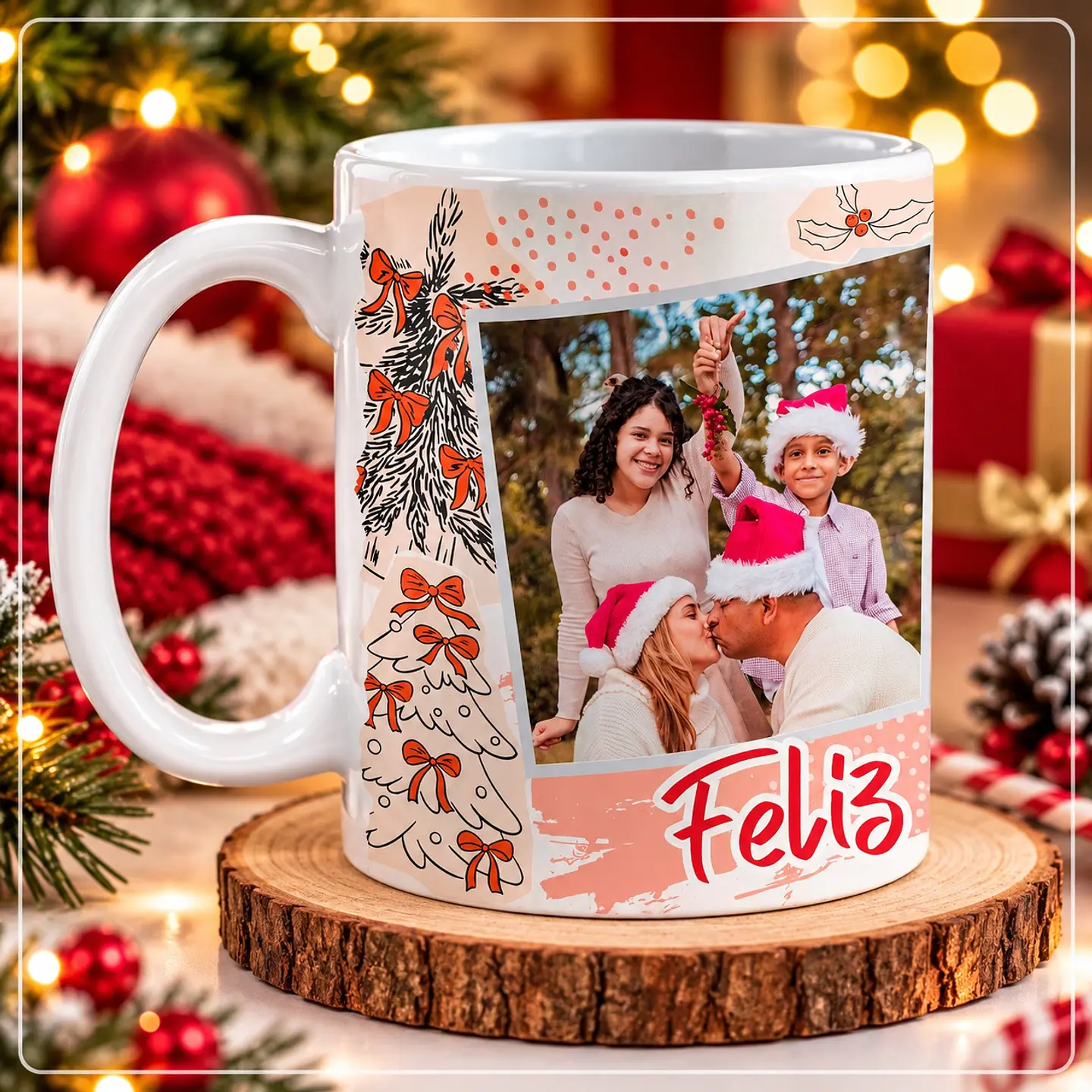 Sublimação - Caneca Foto família, Feliz Natal 20 1